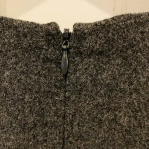 Theory Woman's Wool Sleeveless Sheath Dress Gray Size 6 - Picture 6 of 8